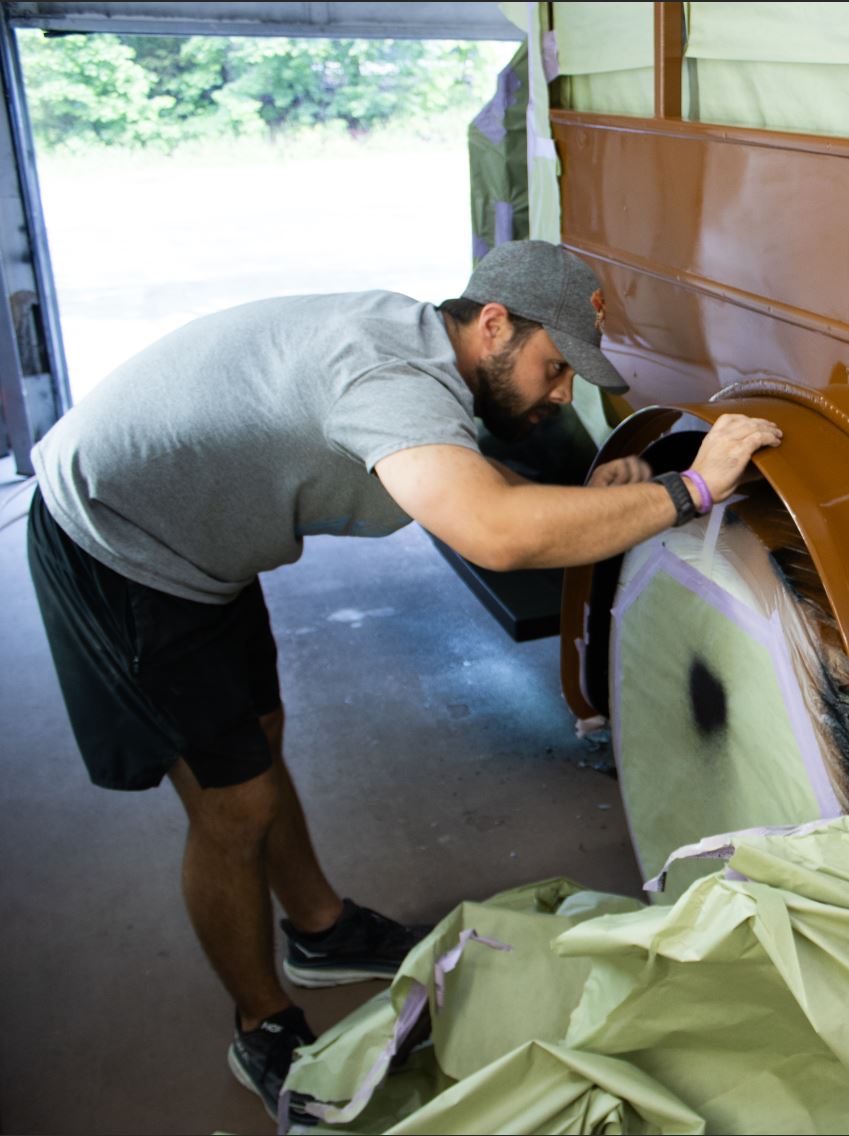 Paint Masking — Disney Bus Restoration
