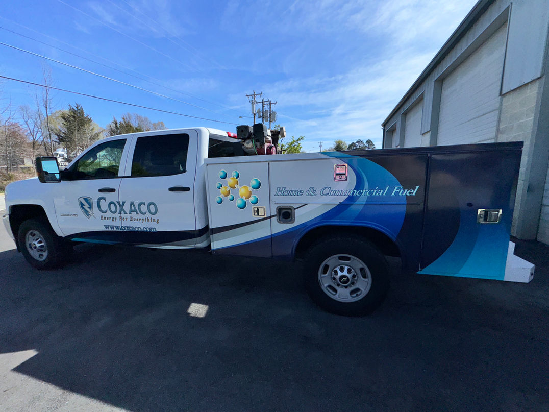 Utility truck wrap