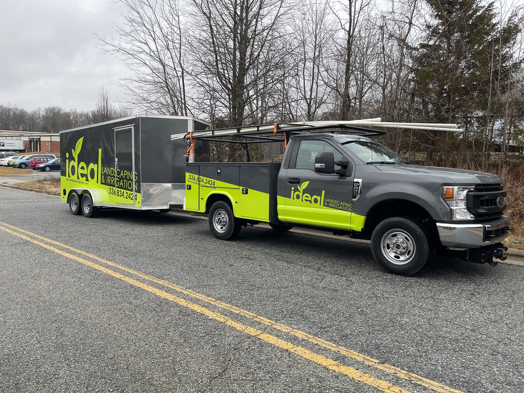 Truck and matching trailer wrap
