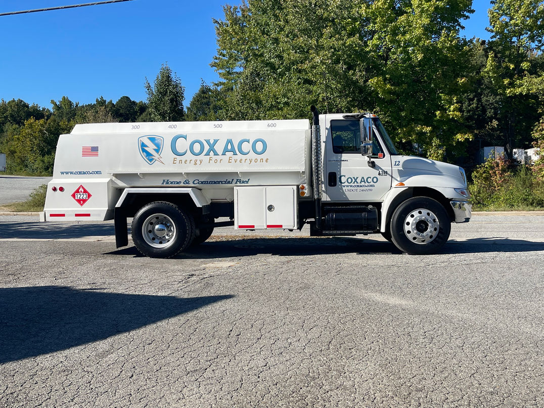 Fuel tanker with decal livery