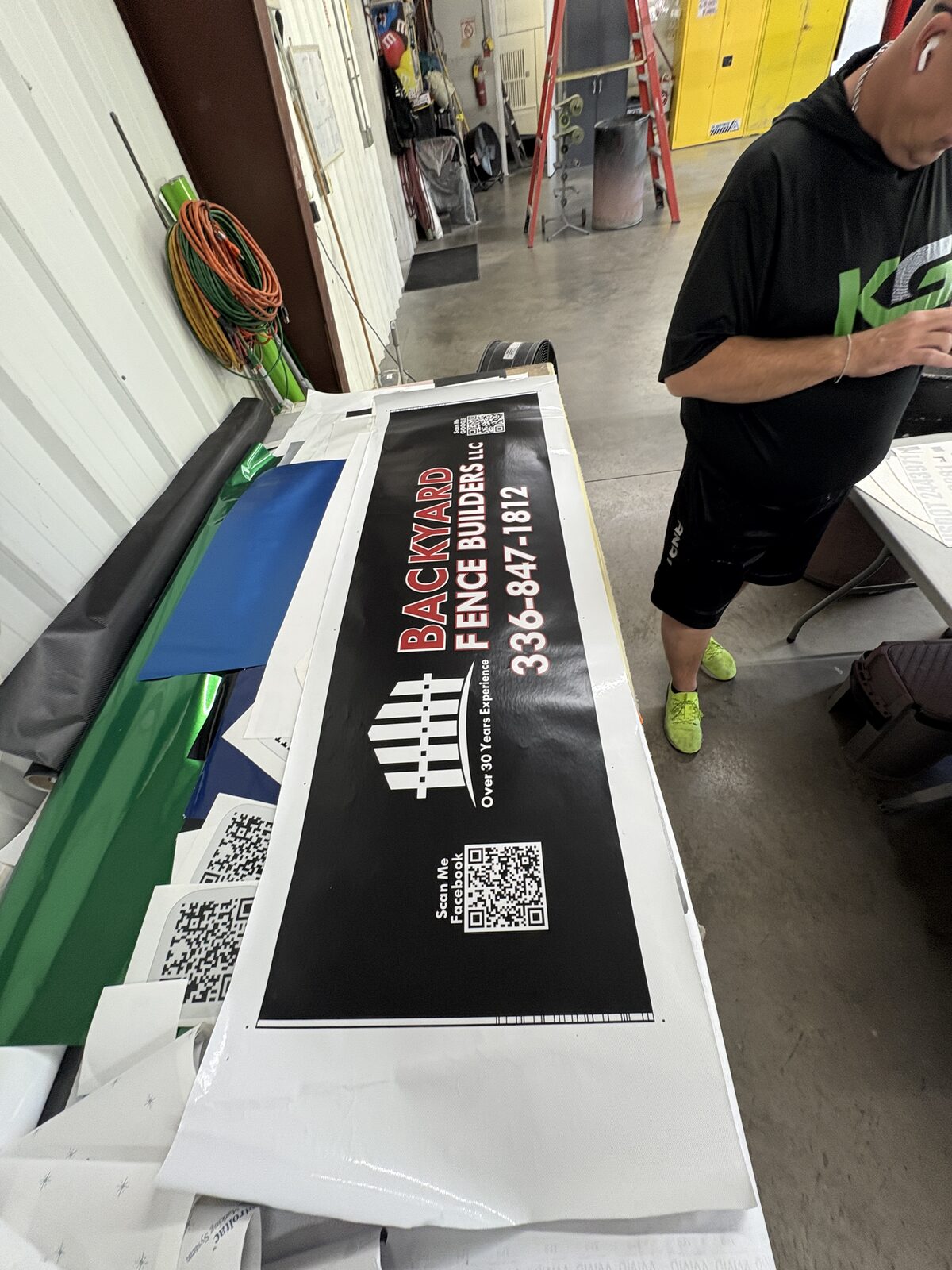 Custom printed banner